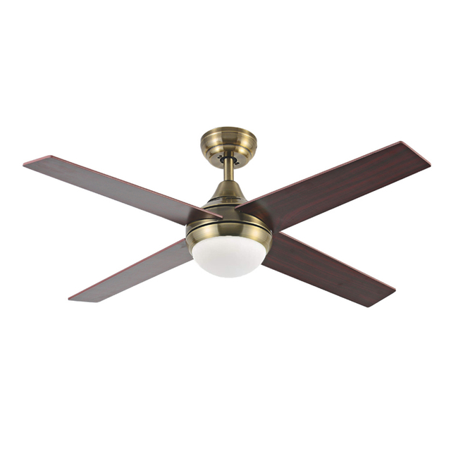 Moderner 48-Zoll-LED-Deckenventilator aus Bronze mit Licht